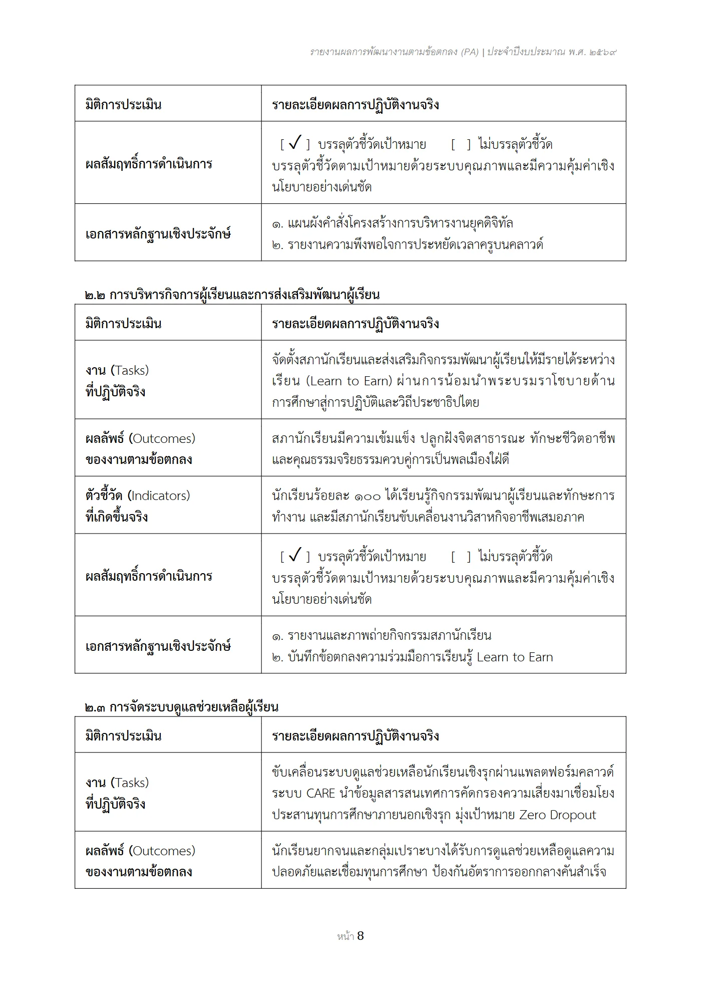 ตัวอย่างงาน หน้า 8
