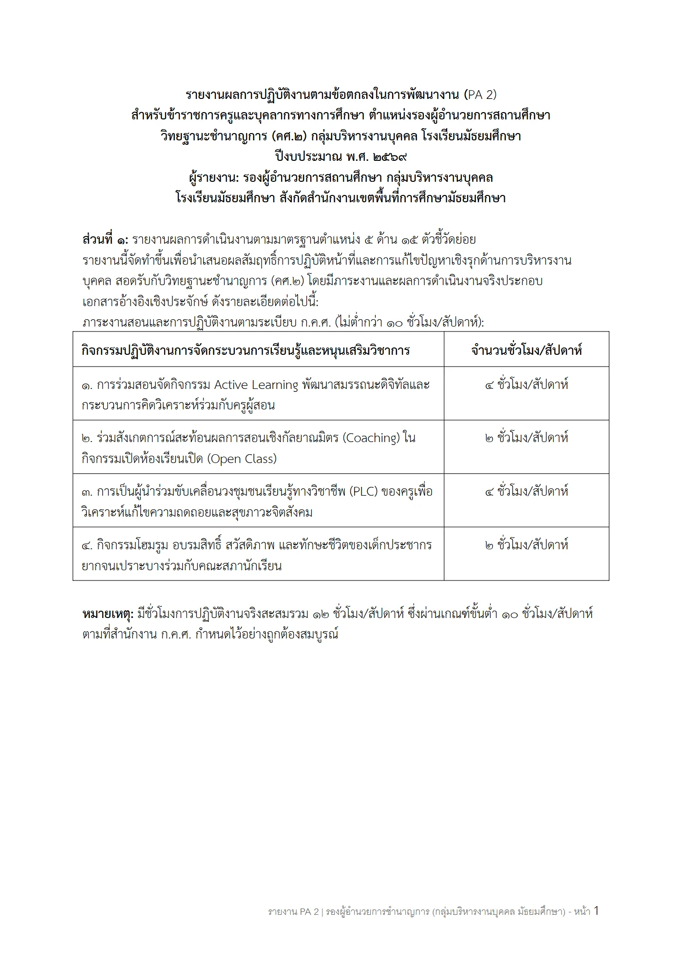 ตัวอย่างงาน หน้า 1