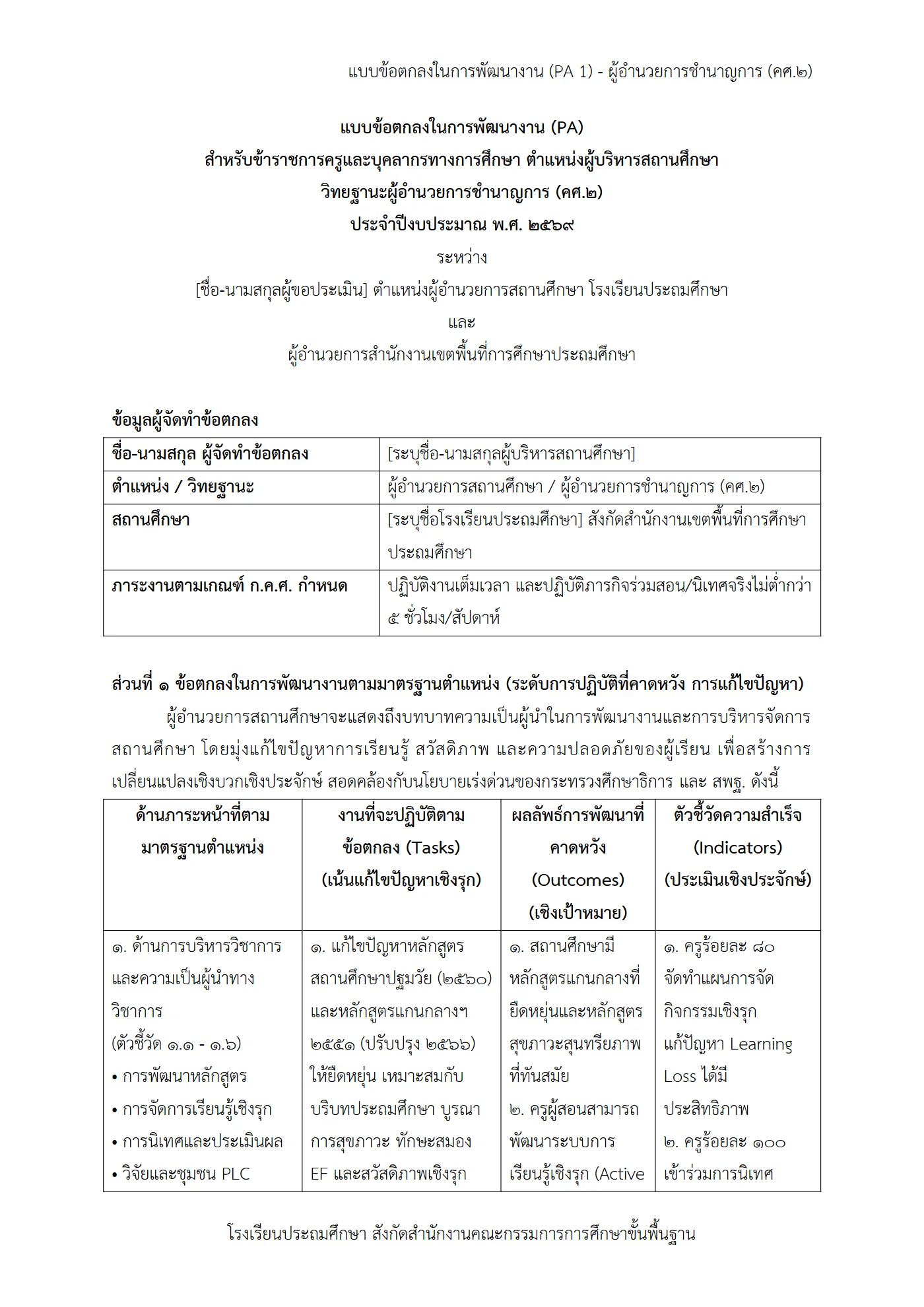 ตัวอย่างงาน หน้า 1