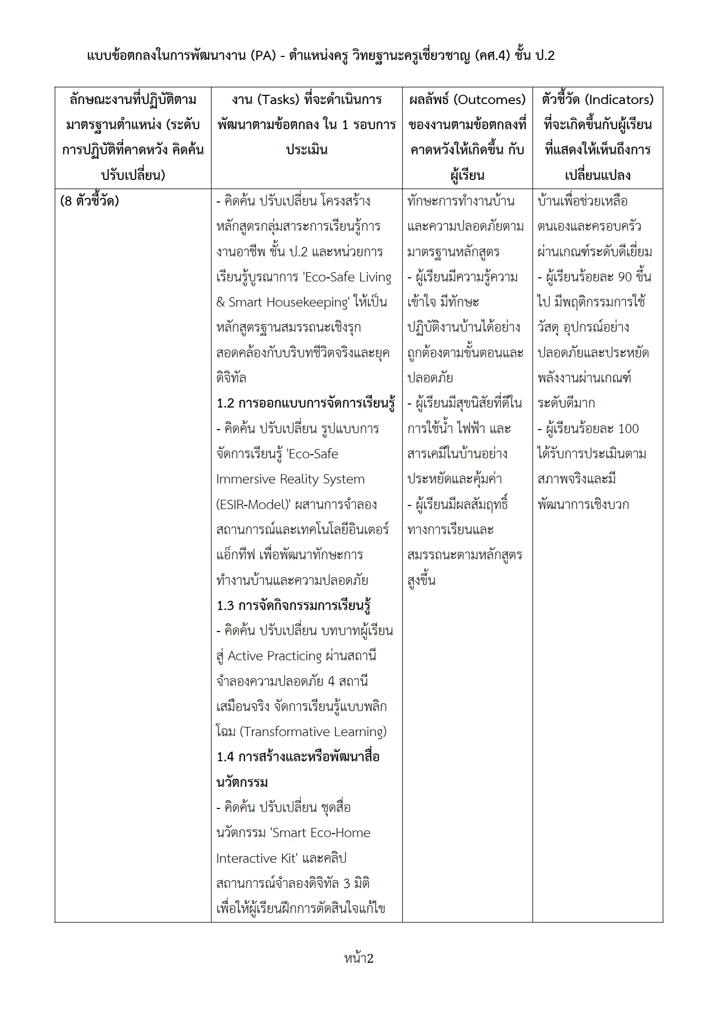 ตัวอย่างงาน หน้า 2