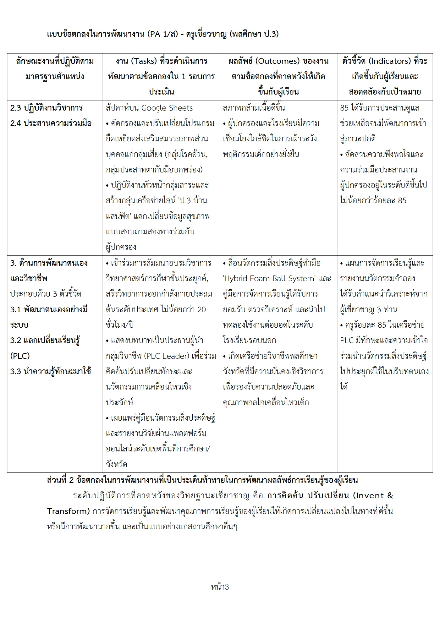 ตัวอย่างงาน หน้า 3