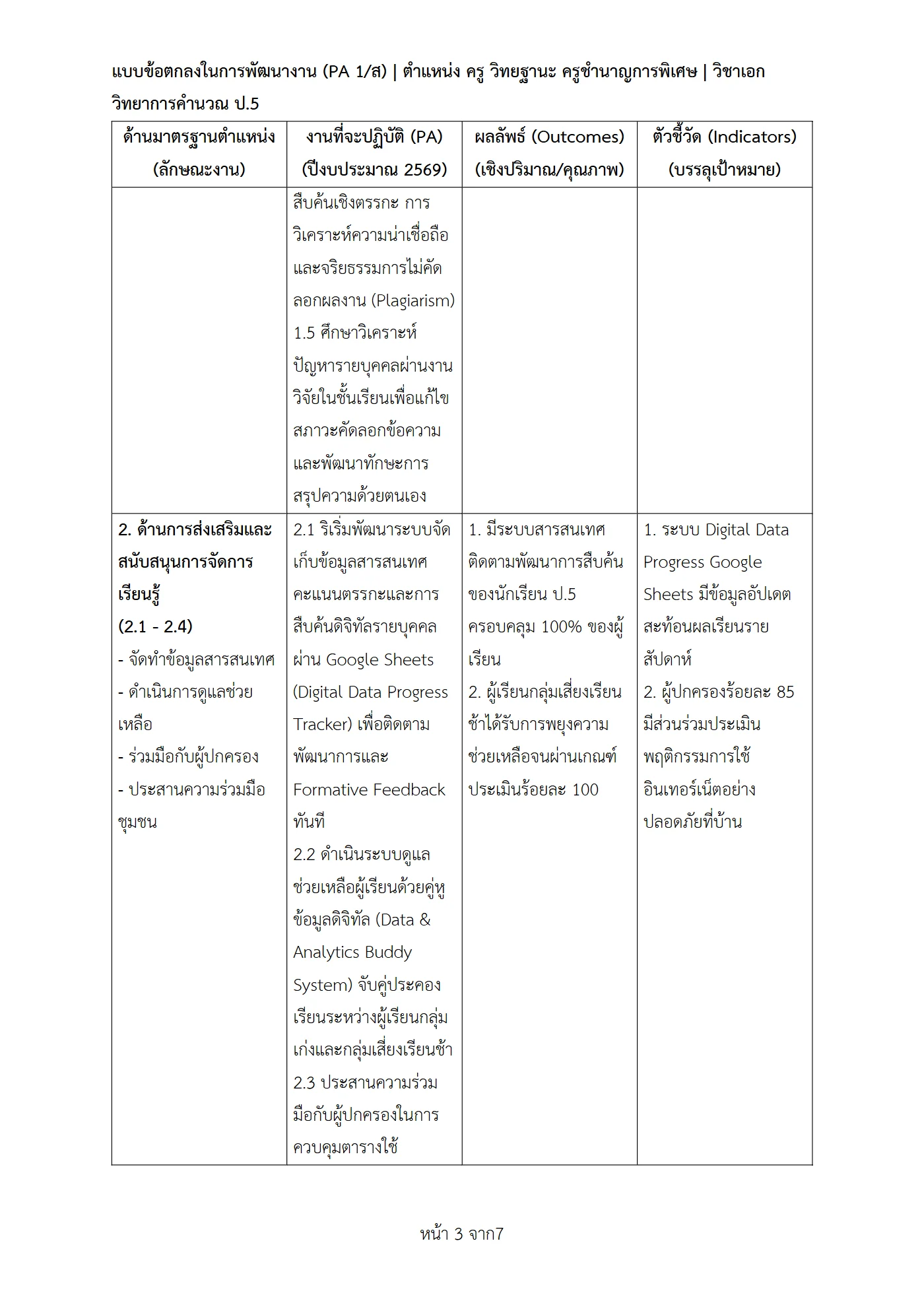ตัวอย่างงาน หน้า 3