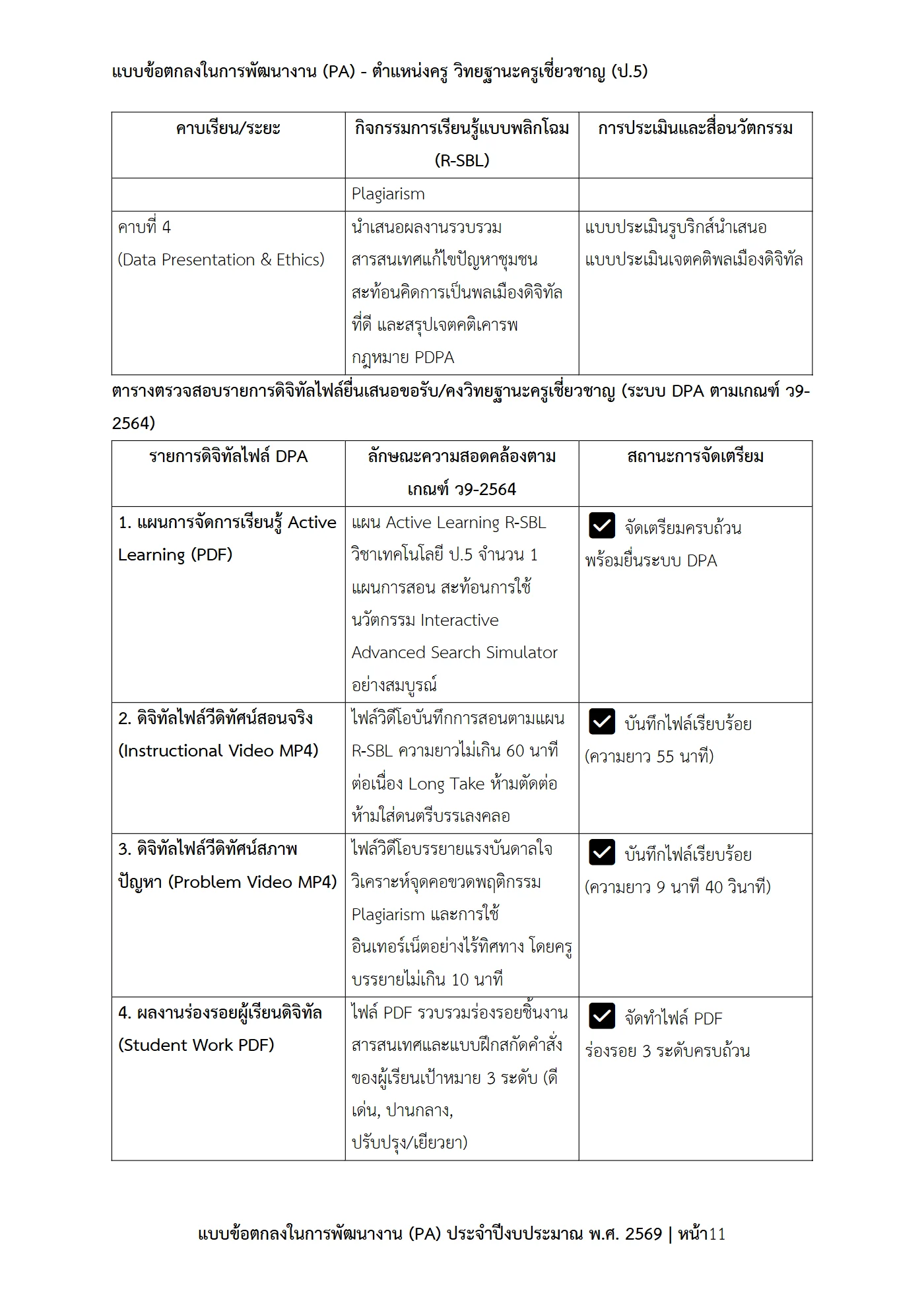 ตัวอย่างงาน หน้า 11