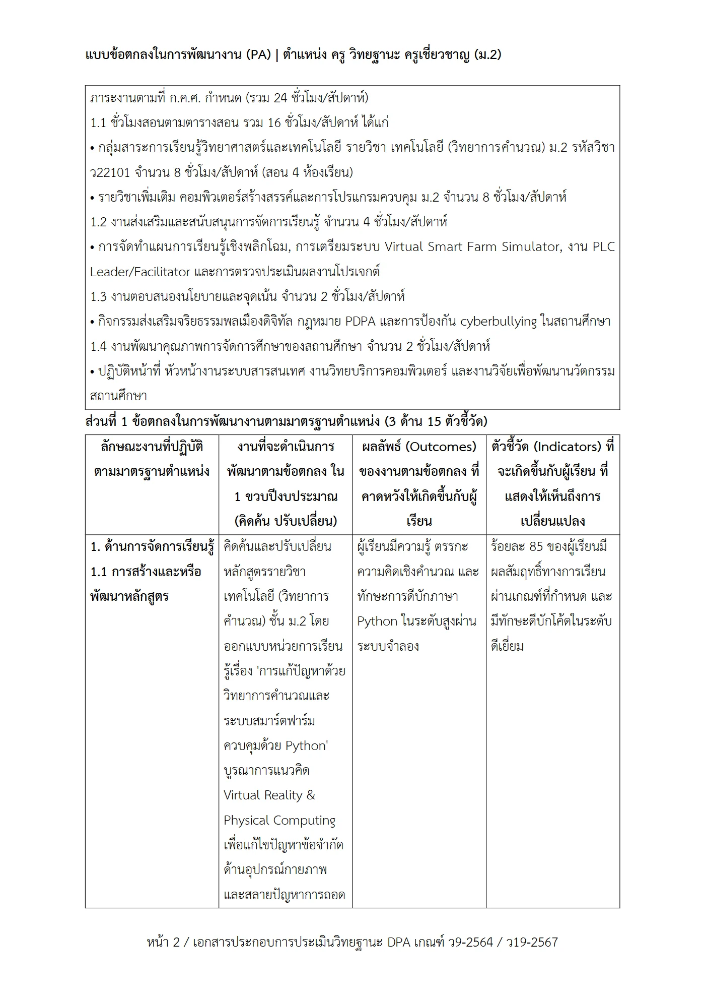 ตัวอย่างงาน หน้า 2