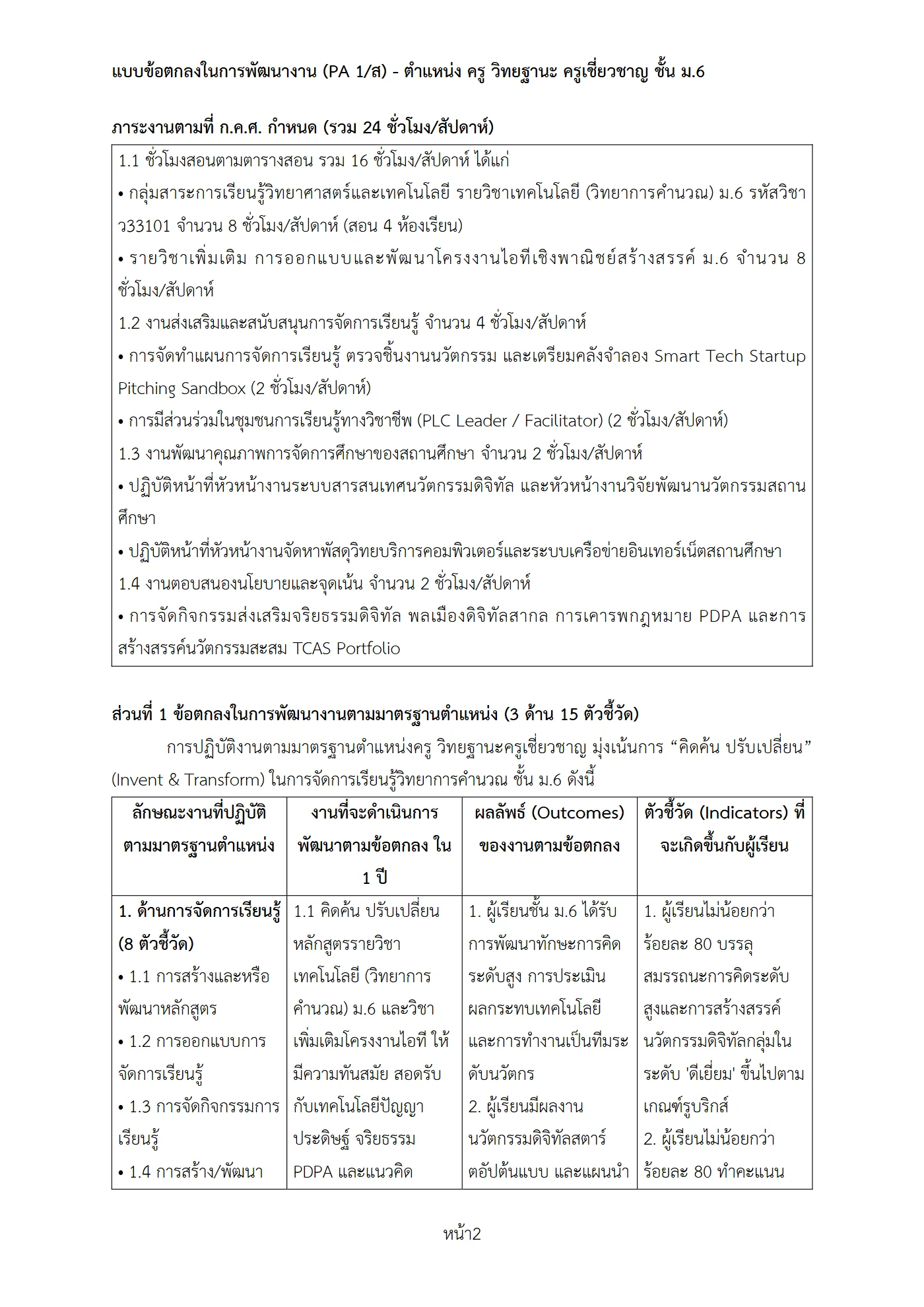 ตัวอย่างงาน หน้า 2