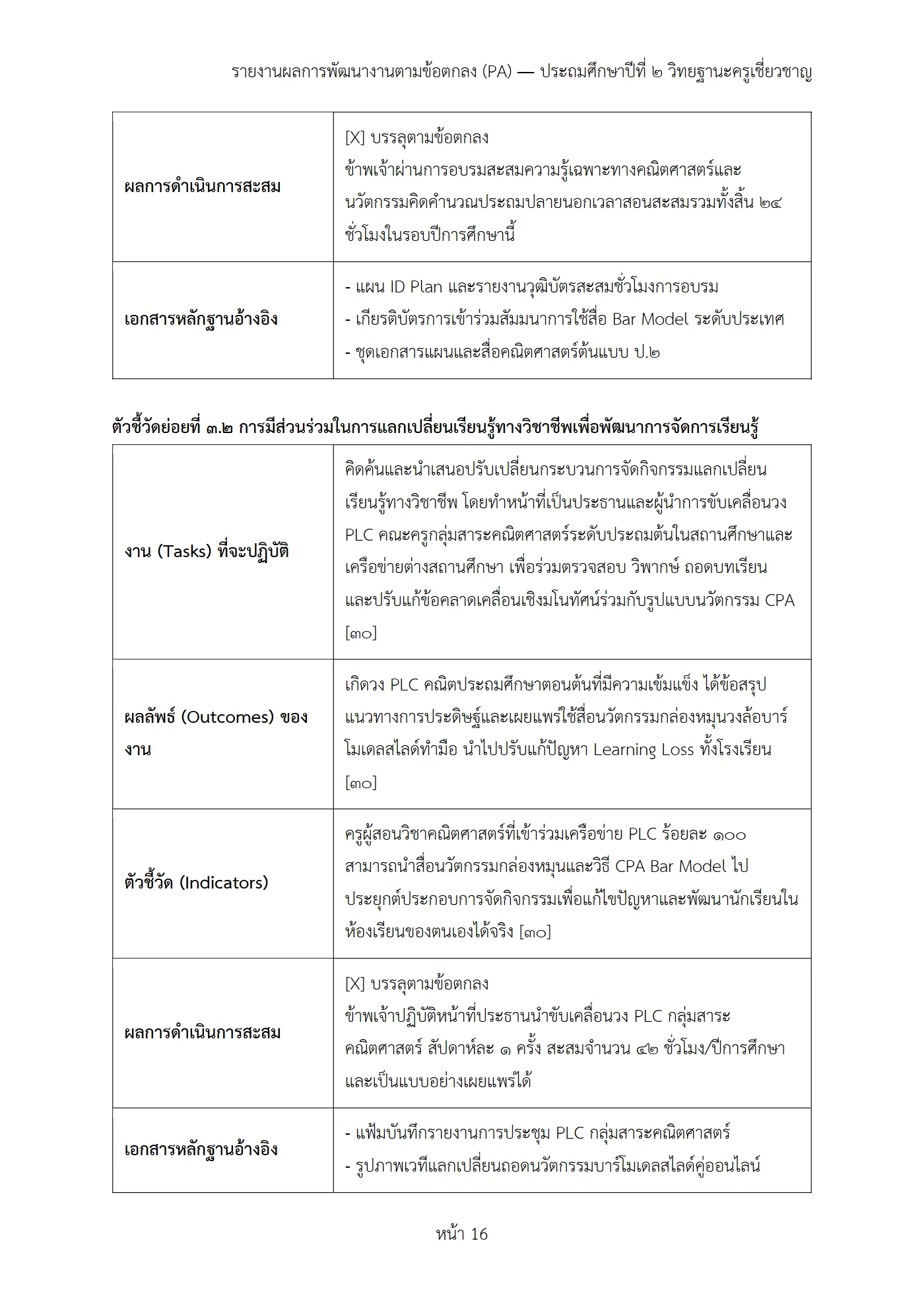 ตัวอย่างงาน หน้า 16