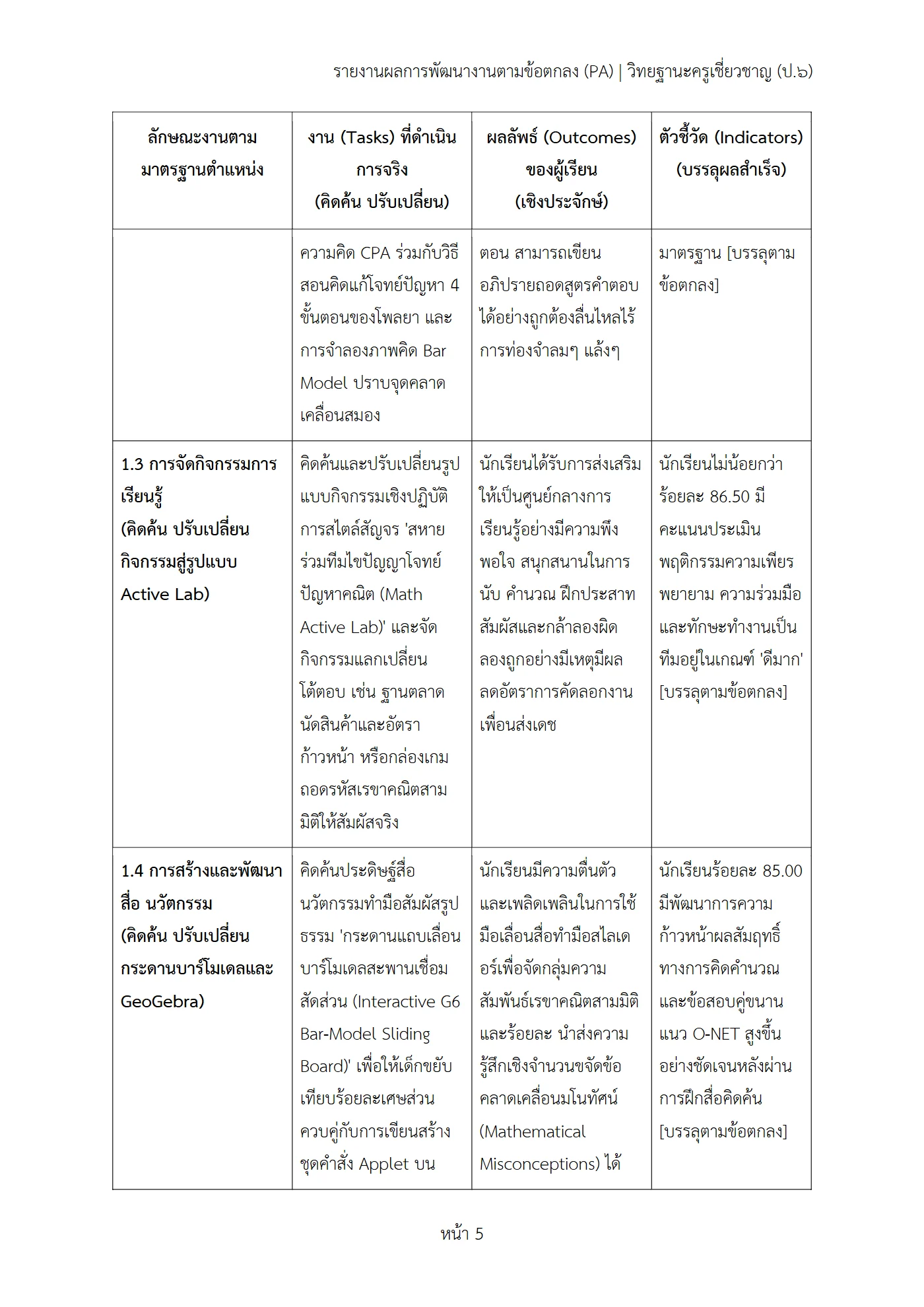 ตัวอย่างงาน หน้า 5