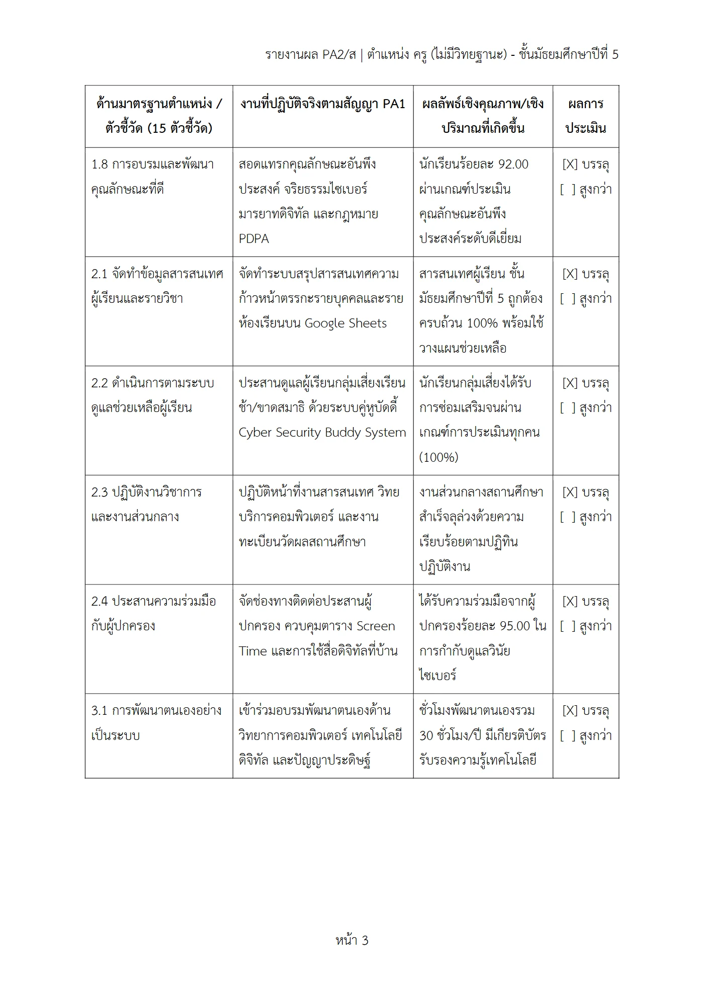 ตัวอย่างงาน หน้า 3