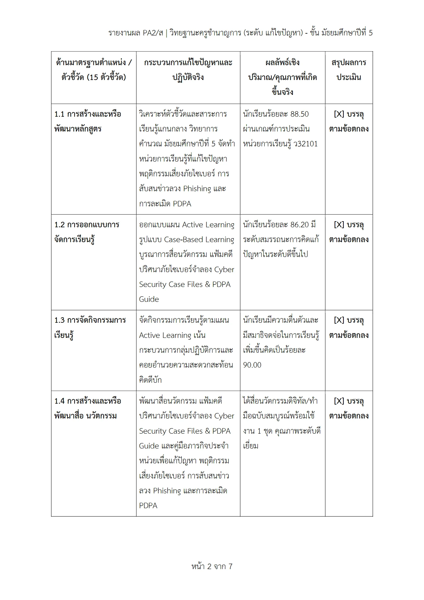 ตัวอย่างงาน หน้า 2