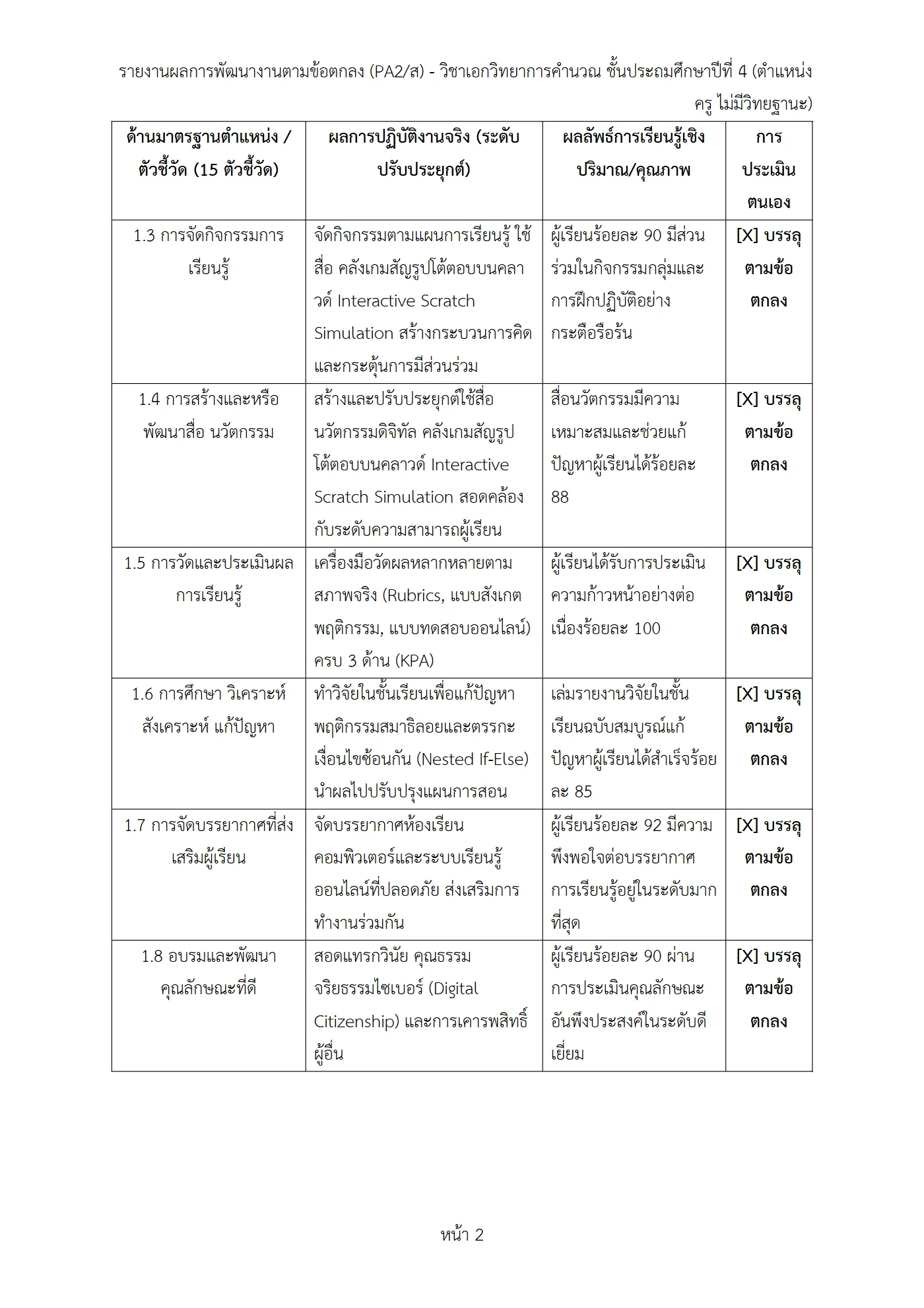 ตัวอย่างงาน หน้า 2