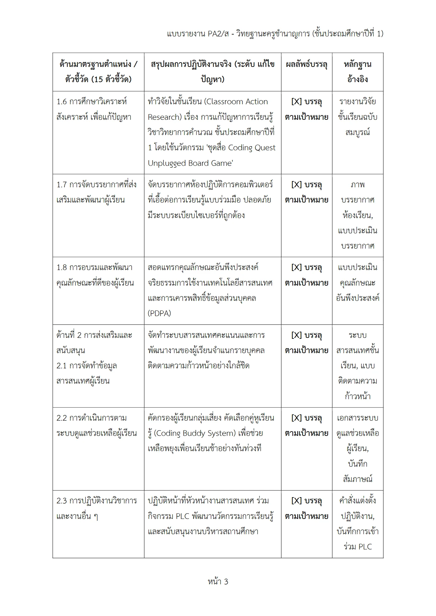 ตัวอย่างงาน หน้า 3