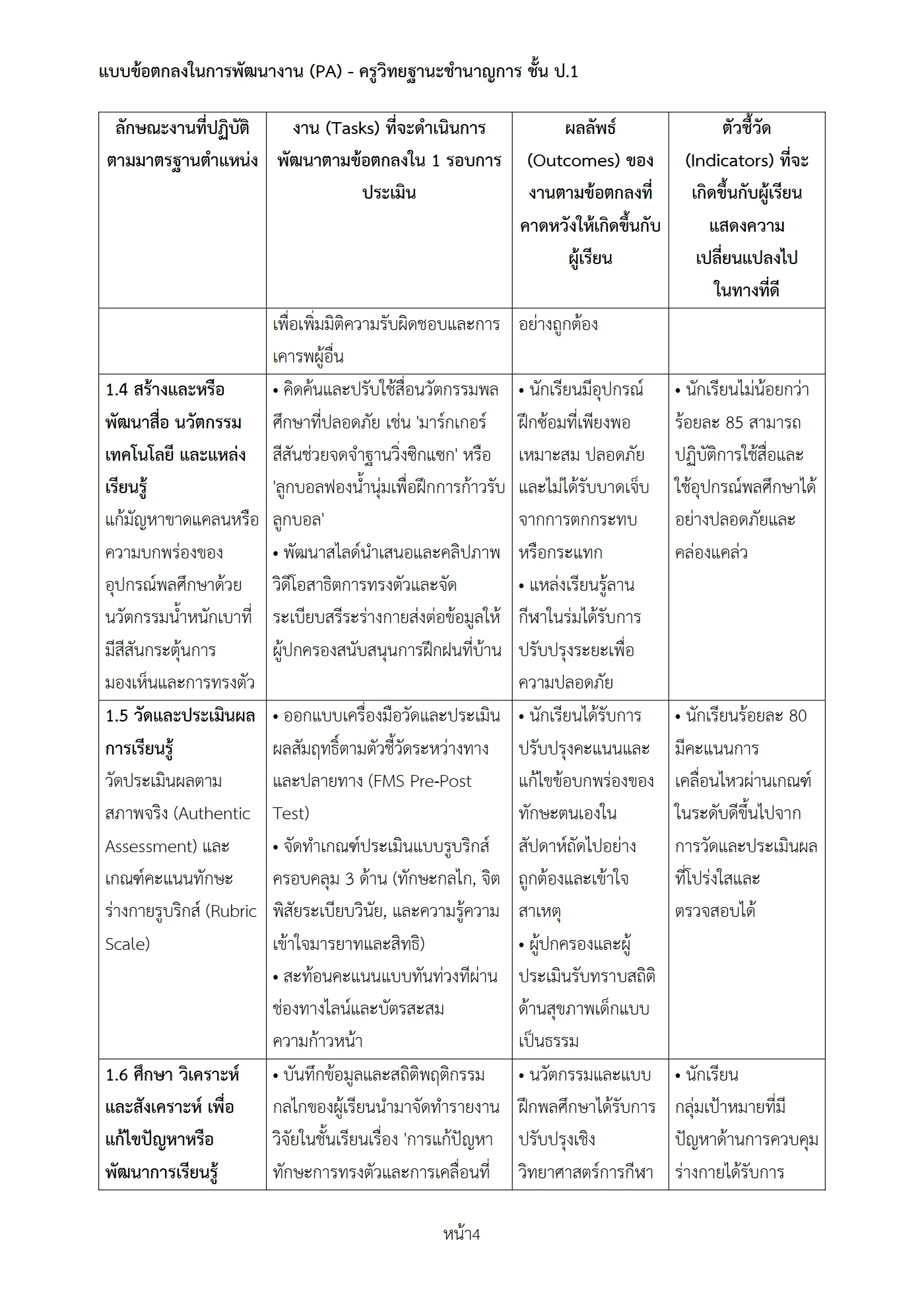 ตัวอย่าง PA1 หน้า 4