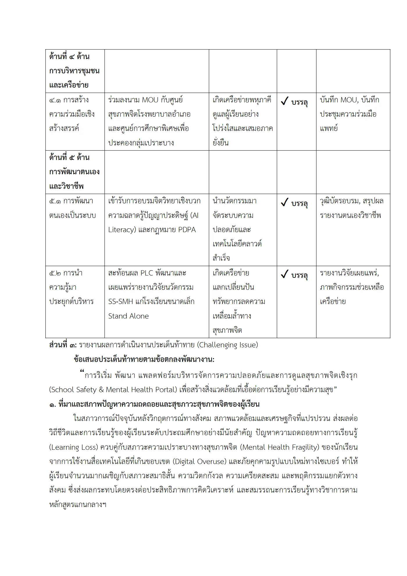 ตัวอย่าง รายงาน PA2 หน้า 5