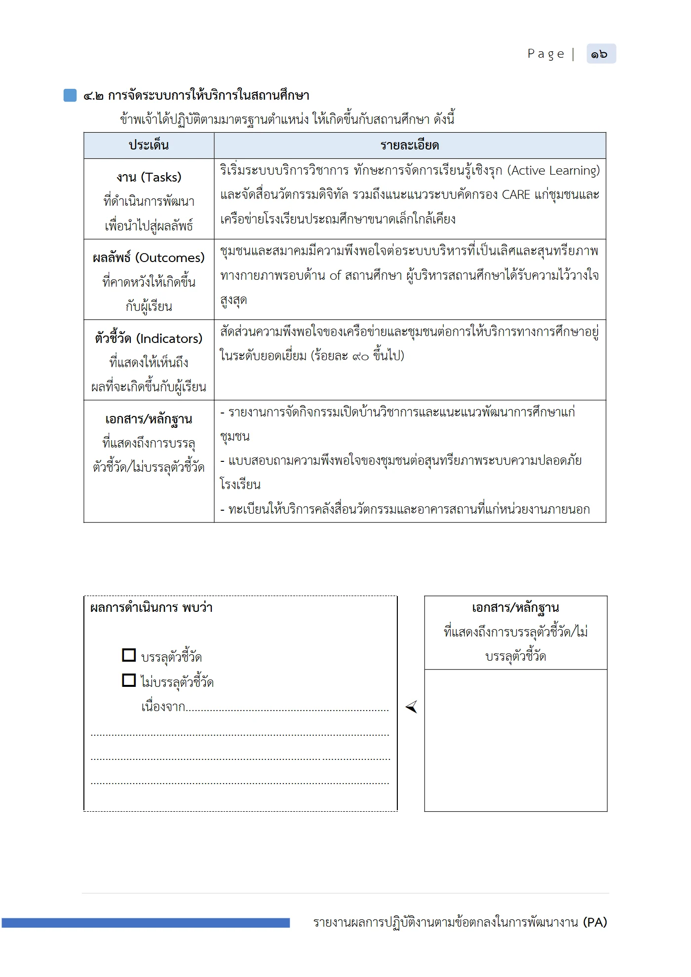 ตัวอย่าง รายงาน PA2 หน้า 17