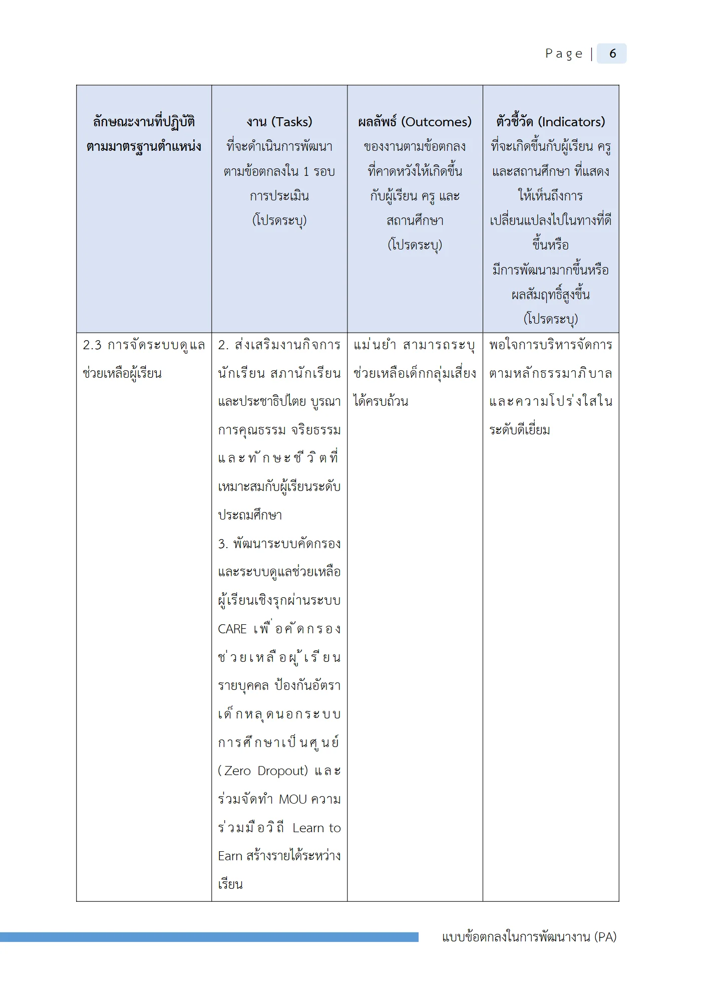 ตัวอย่าง ข้อตกลง PA1 หน้า 9