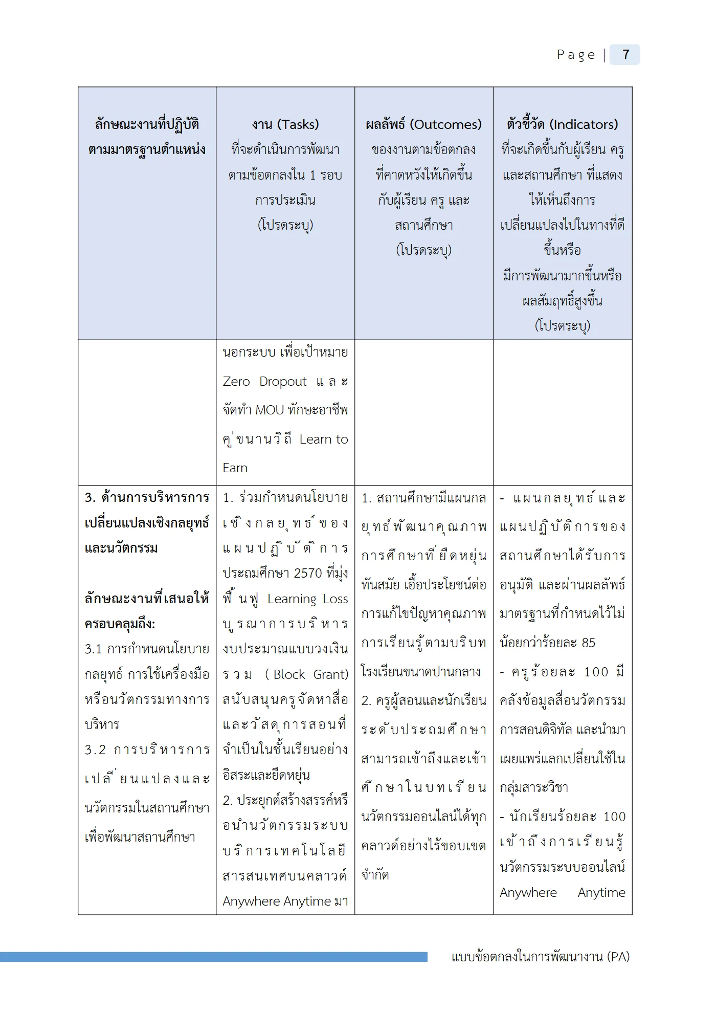 ตัวอย่าง ข้อตกลง PA1 หน้า 10